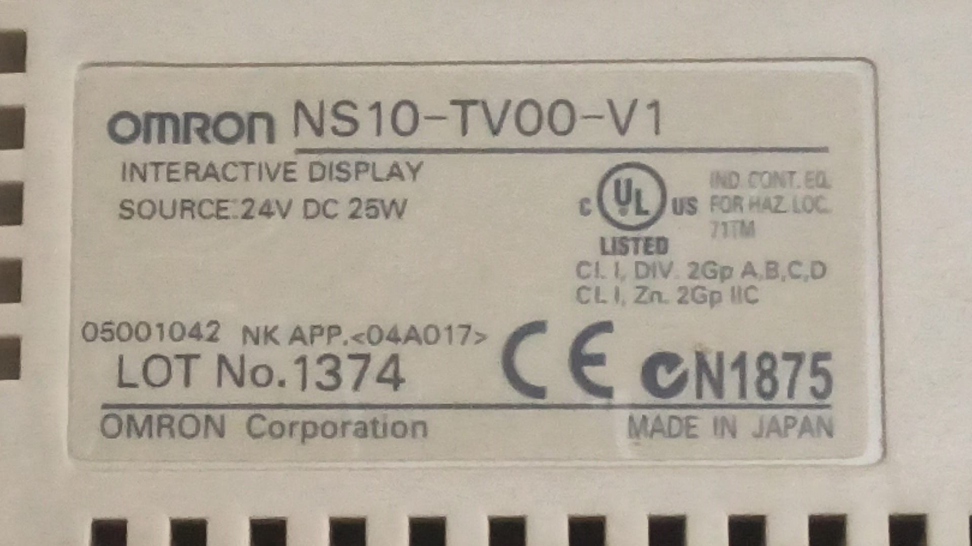 OMRON NS10-TV00-V1 - 3